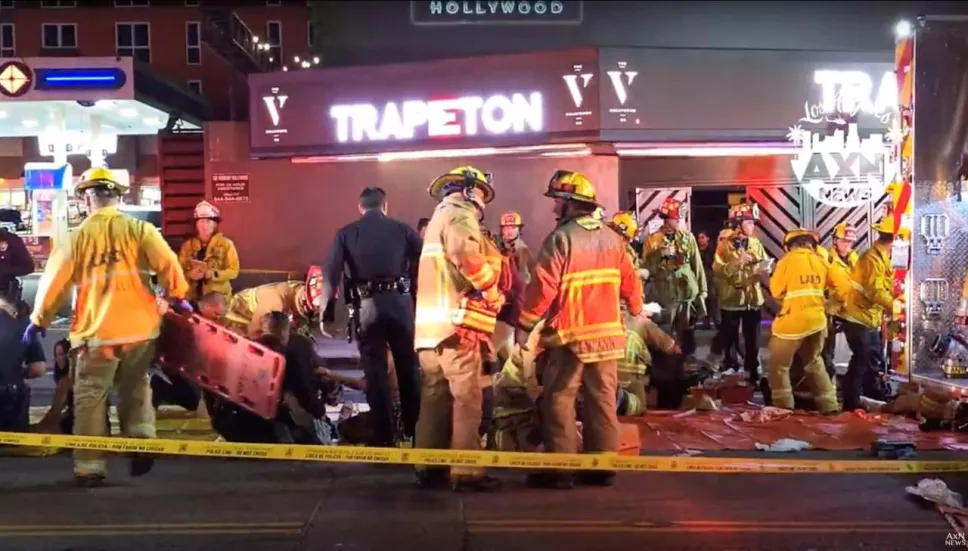 Accidente en Los Ángeles, California hoy