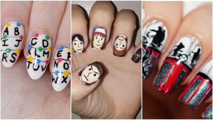 Modelos de uñas de Stranger Things