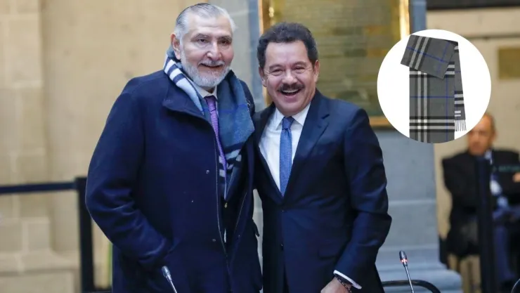 Adán Augusto luce bufanda Burberry al dejar coordinación de Morena