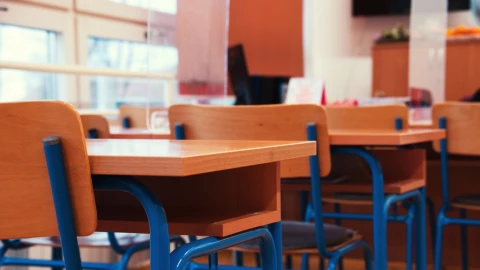 Salón de clases en e