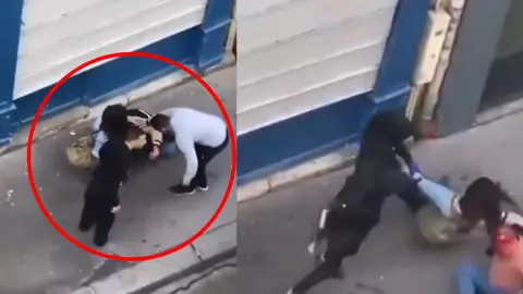 VIDEO_ Mujer escapa de un intento de secuestro en París y se viraliza en redes sociales.jpg