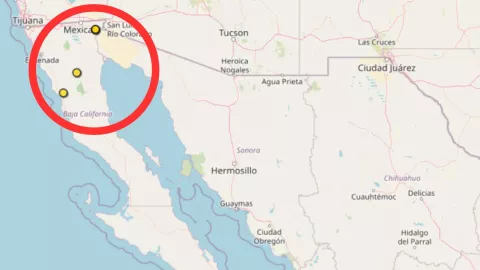 Cuatro sismos sacuden Mexicali y Ensenada en las últimas 24 horas (del 31 de agosto al 1 de septiembre).