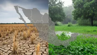 México entre sequía y récord de lluvias