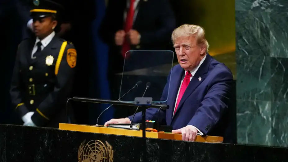 Donald Trump habla en la Asamblea General de la ONU el 22 de sep de 2026.