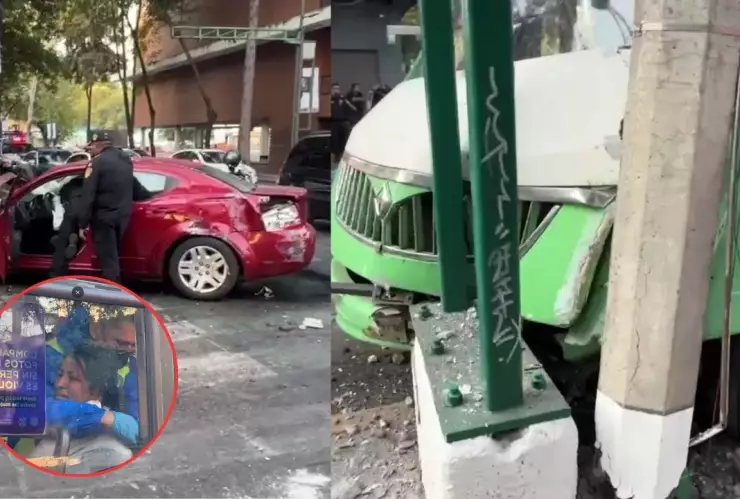 CDMX: Camión de pasajeros choca en la Roma y deja 10 heridos en la colonia Roma