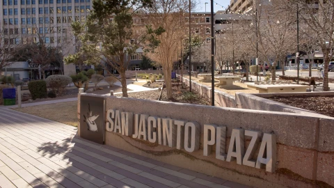 Plaza principal del condado de San Jacinto, Texas