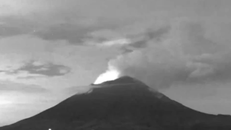 intensa actividad volcán popocatépetl hoy