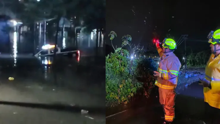 Patrulla arrastrada por la corriente en Ocoyucan
