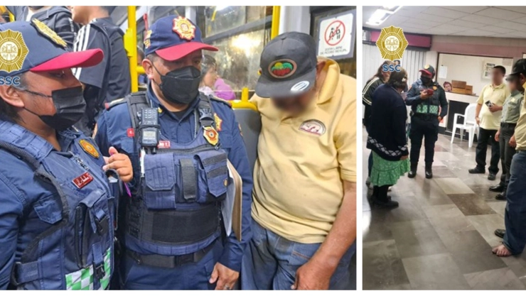 policías abuelito extraviado Metro CDMX