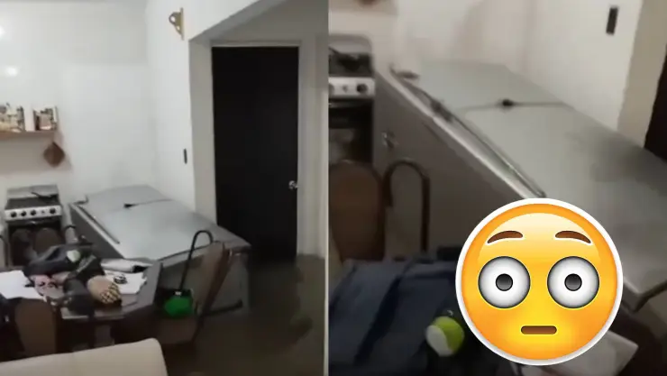¡El Refritanic existe! Video de un refrigerador flotando por las lluvias en Chetumal cautiva a las redes