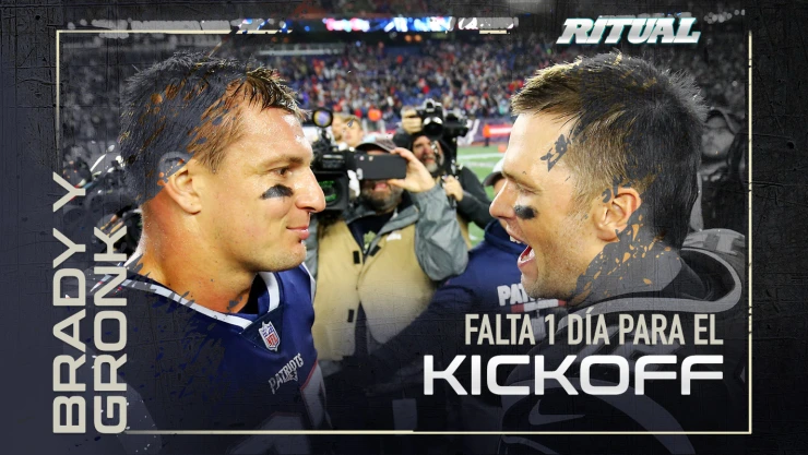 Tom Brady y Rob Gronkowski