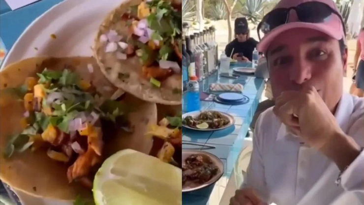 ¿No le gustó? Así reaccionó Chayanne al probar por primera vez los tacos al pastor en México