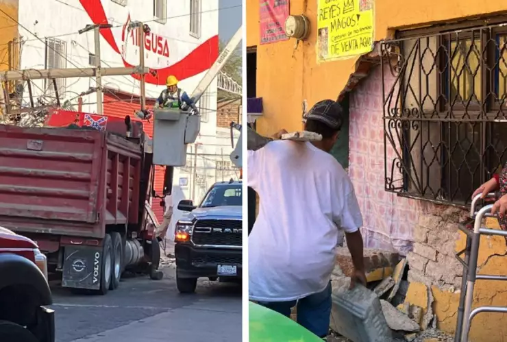 Choca tolva en colonia Los Olivos, en León