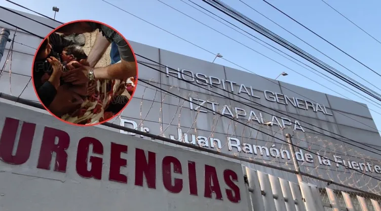 Mujer da a luz en la calle afuera del Hospital General de Iztapalapa por presunta negligencia