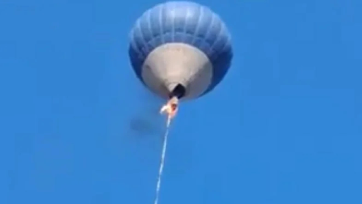 se desploba glo aerostatico en teotihuacan
