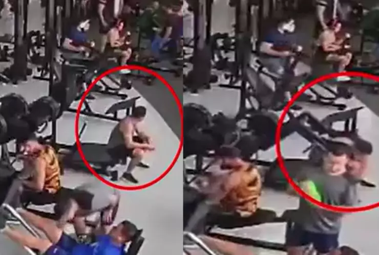 VIDEO: Máquina de gimnasio cae en la espalda de un hombre; puede quedar paralítico