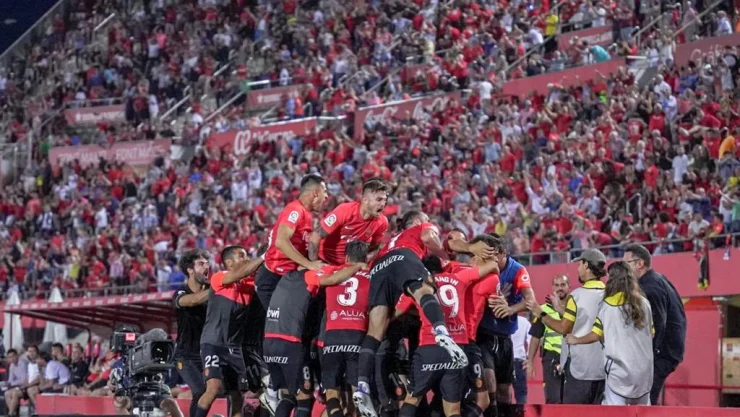 Gol del Mallorca, equipo dirigido por Javier Aguirre