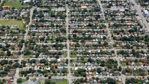 Imagen panorámica de hogares en Florida