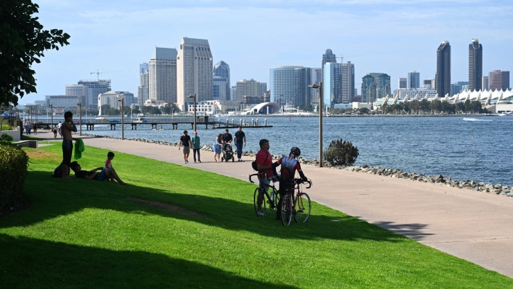 Personas disfrutando de San Diego