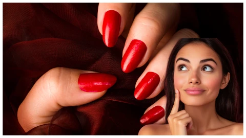 uñas de color rojo significado
