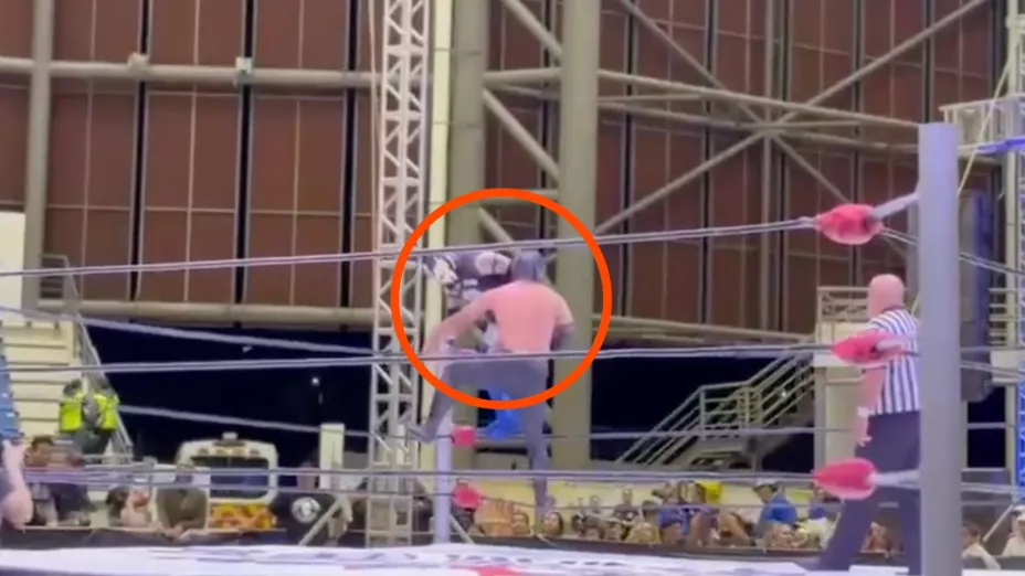 Misterius sale lesionado durante la gira de despedida de ‘El Hijo del Santo’ en Aguascalientes; ¿qué le pasó