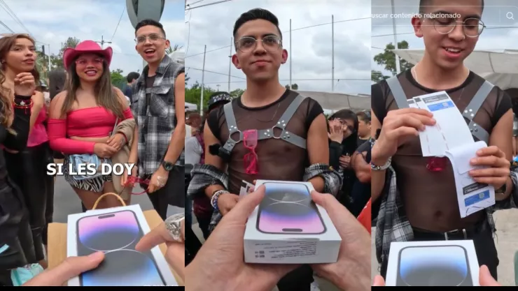 Alexis Omman cambia Iphone por boleto para el concierto de Taylor Swift