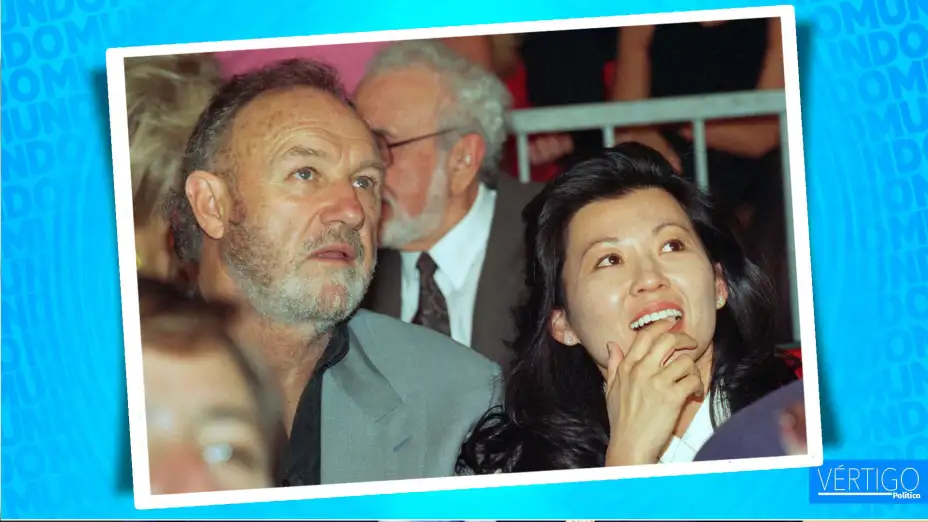 Gene Hackman y su esposa Betsy Arakawa en 1993.