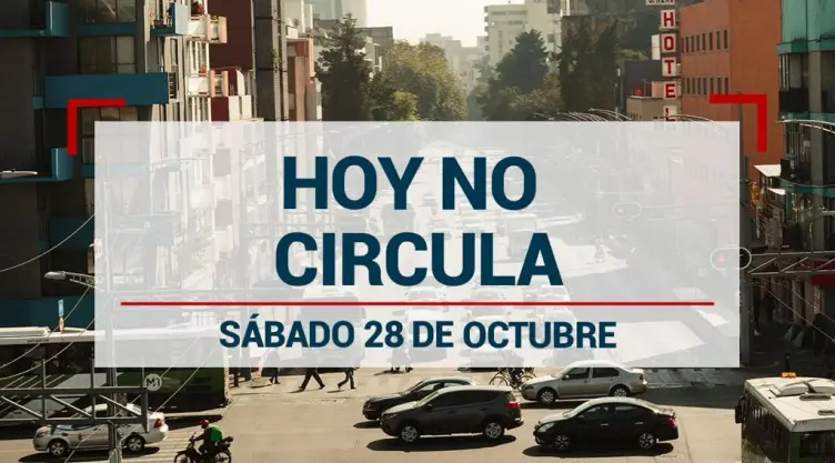 Hoy No Circula Sabatino ¿Qué vehículos descansan en CDMX y Edomex este 28 de octubre?