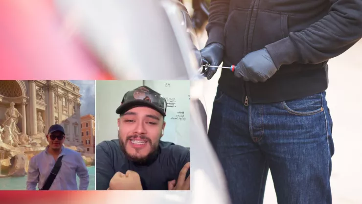 Delincuente en Roma intenta asaltar a mexicano… y termina humillado