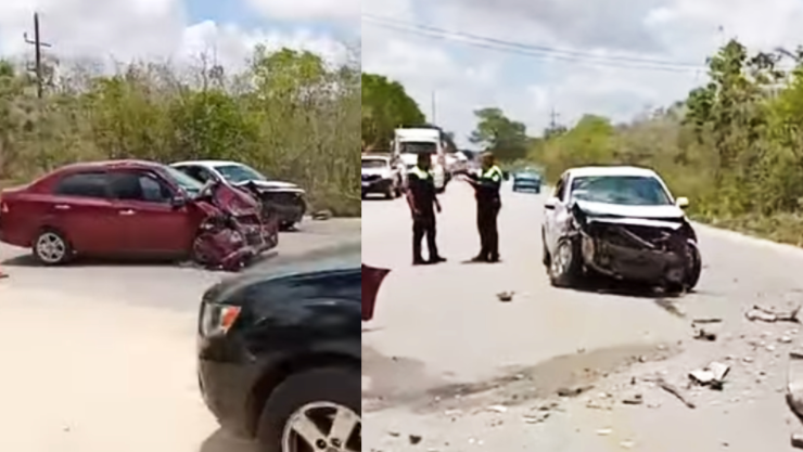 ÚLTIMA HORA: Se reporta accidente en carretera Tulum- Cobá HOY, hay personas lesionadas