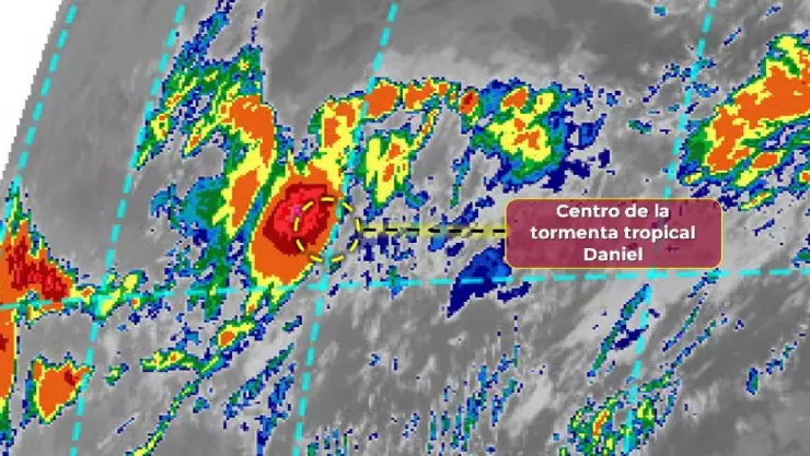 Se forma la tormenta tropical Daniel en el Pacífico; te decimos cómo afectará a Guanajuato