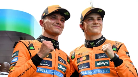 Lando Norris y Oscar Piastri