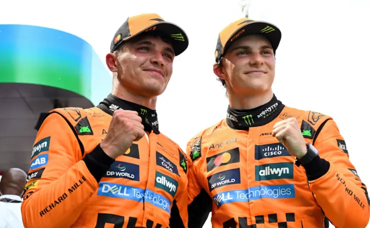 Lando Norris y Oscar Piastri
