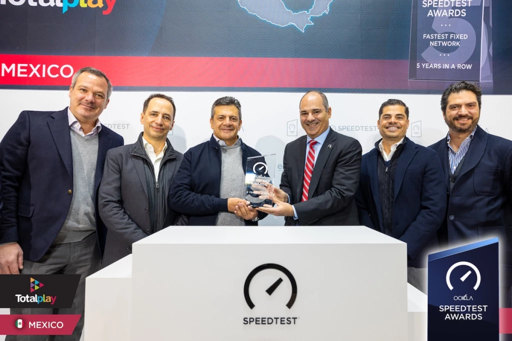 reconocimiento a Totalplay el internet mas rapido de mexico