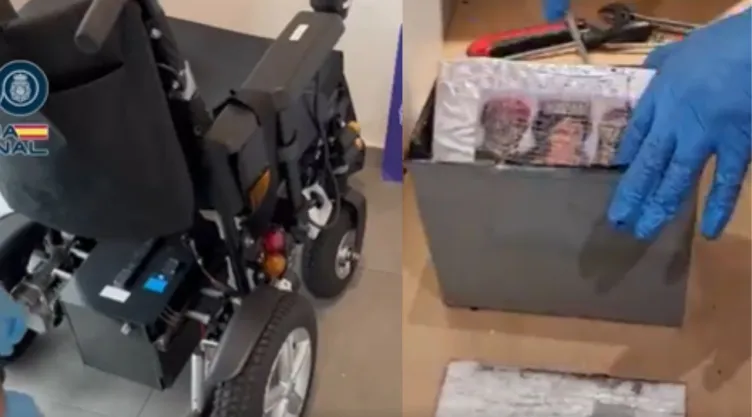 Descubren cocaína en sillas de ruedas de pasajeros con discapacidad en Barcelona