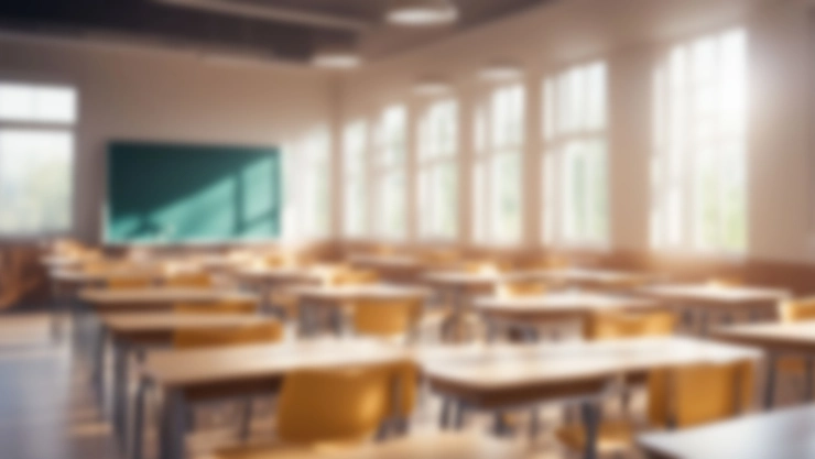 Un aula vacía.