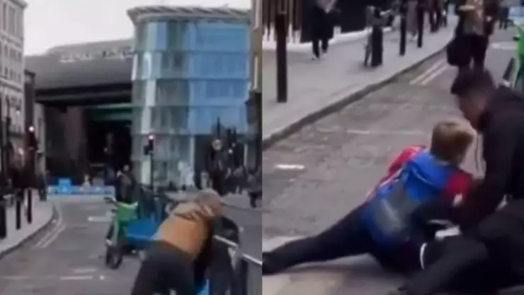 Abuelita hace llave de lucha libre a ladrón