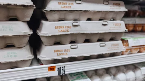 Precio del kilo de huevo