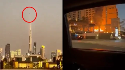 ATERRADORES VIDEOS_ Misil irání EXPLOTA cerca del Burj Khalifa en Dubai; incendia hotel y desata CAOS en la ciudad.webp