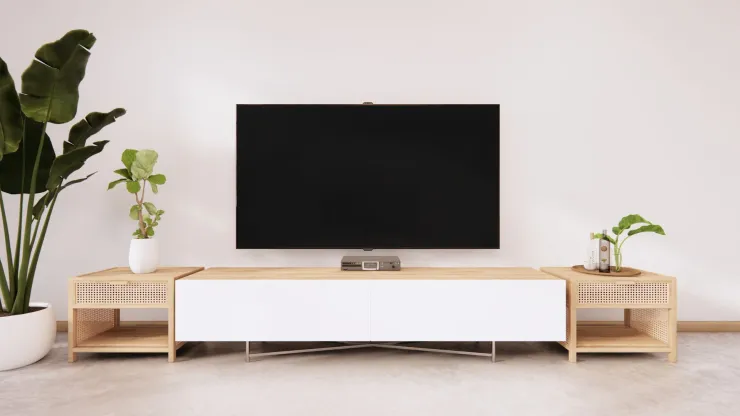 mueble minimalista para televisión