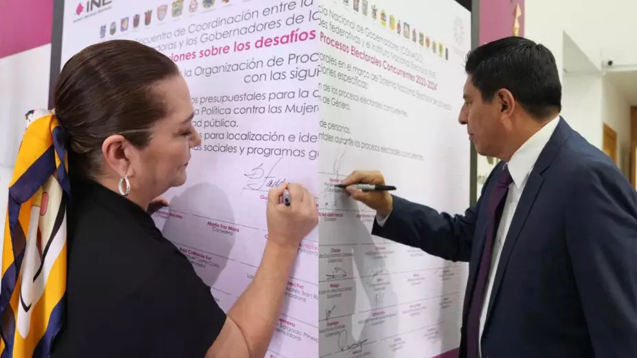 Consejeros del INE se reúnen con gobernadores rumbo a las elecciones 2024