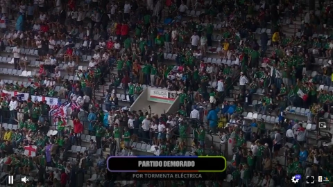 En TV Azteca se dio a conocer el retraso del México vs Inglaterra por mal clima en la CDMX