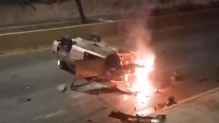 volcadura incendio auto recta a cholula puebla hoy