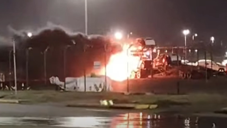 Incendio puerto Veracruz