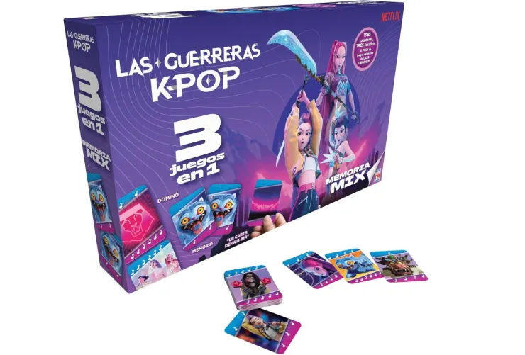 Juegos de mesa de Kpop Demon Hunters - 3 juegos en 1