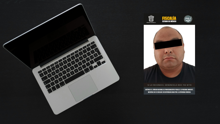 Un hombre que al parecer almacenaba fotos de menores fue detenido en Edomex.