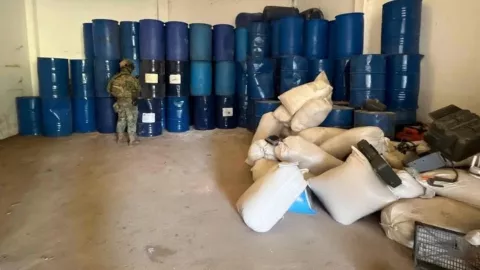 Inhabilitan campamento de drogas sintéticas en Guerrero