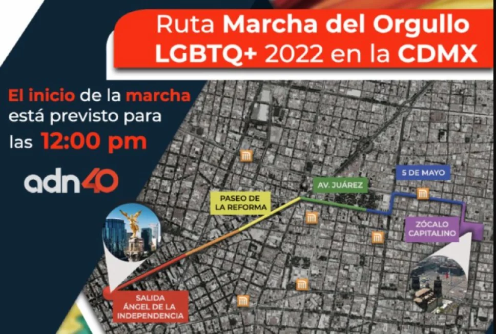 Ruta marcha LGBT 2022