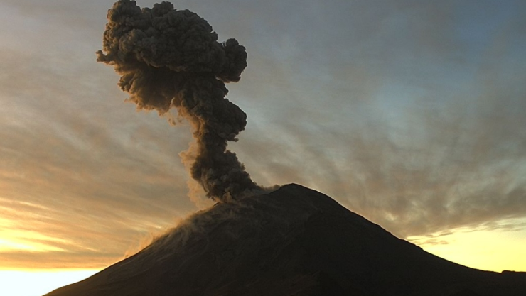 explosión volcán popocatépetl hoy lunes