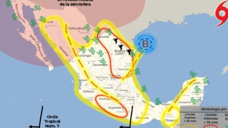 clima mexico 7 de julio